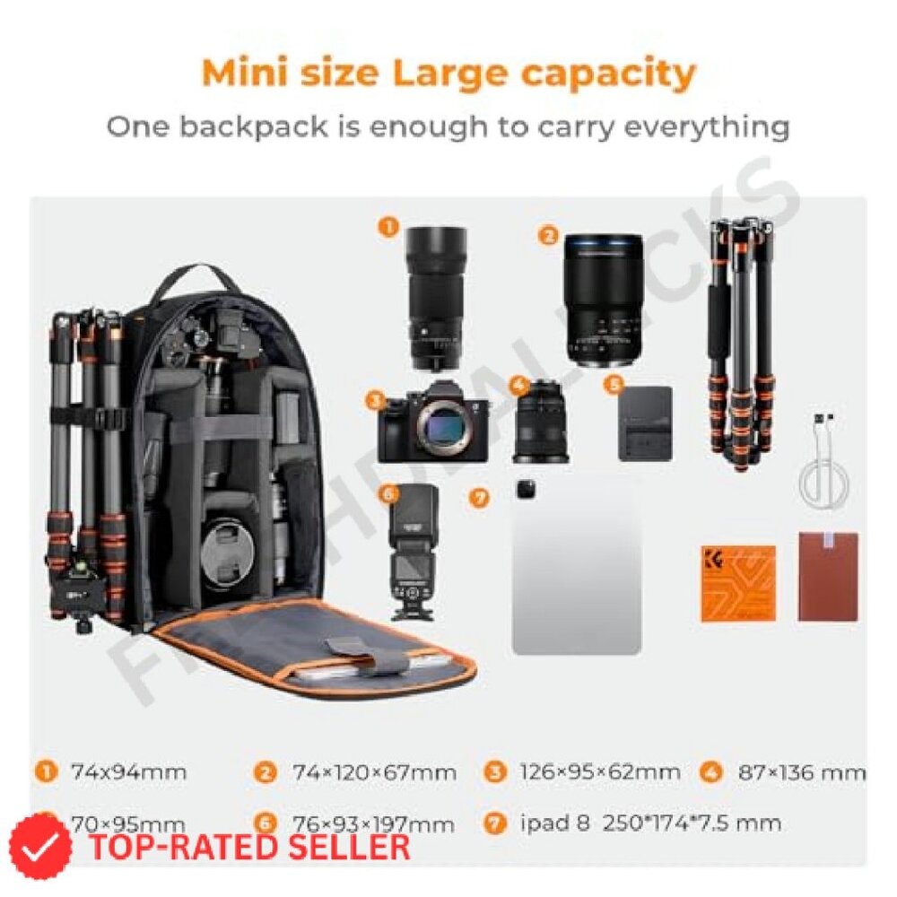 Camera Backpack Multi-Functional Photography Bag … - image 6